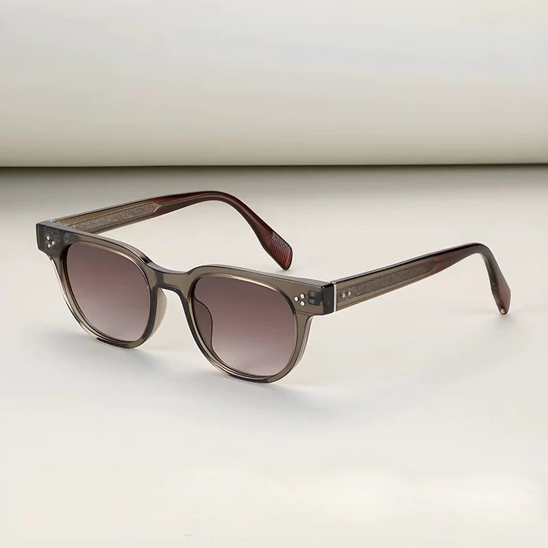 Retro Square Sunglasses with Clean Lines - Image 4