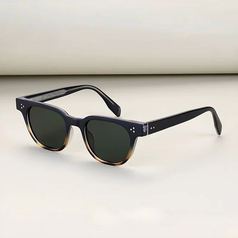 Retro Square Sunglasses with Clean Lines - Image 5