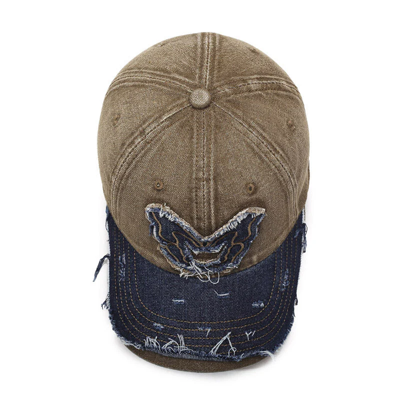 Retro Wings Denim Baseball Cap - Image 10
