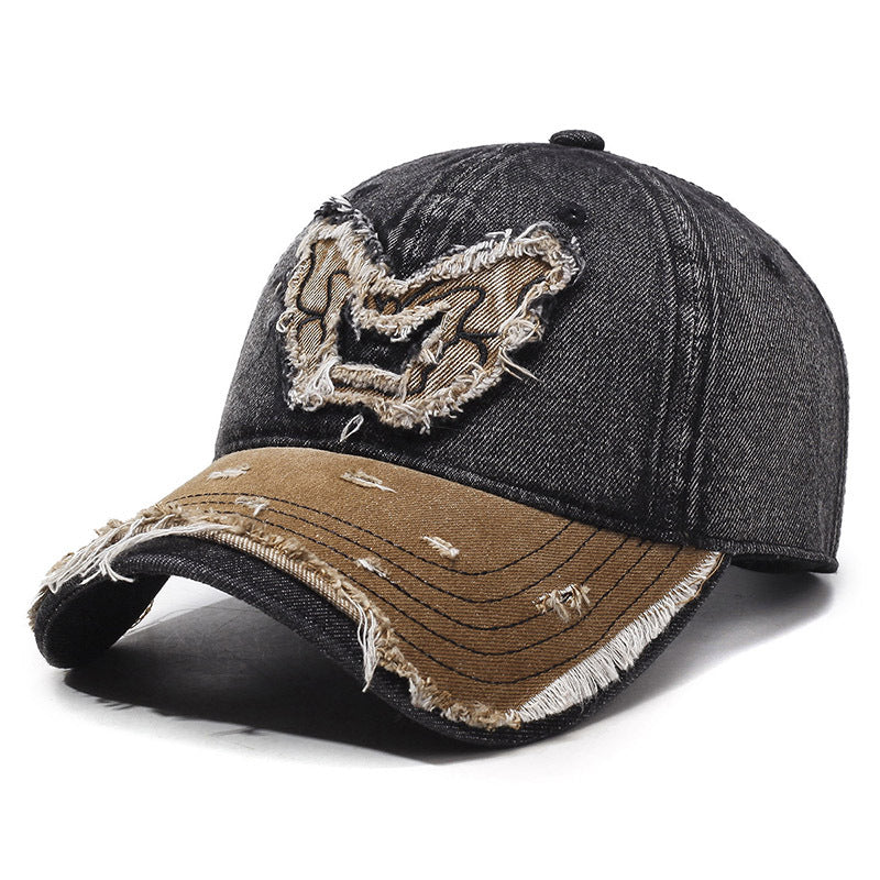 Retro Wings Denim Baseball Cap - Image 3