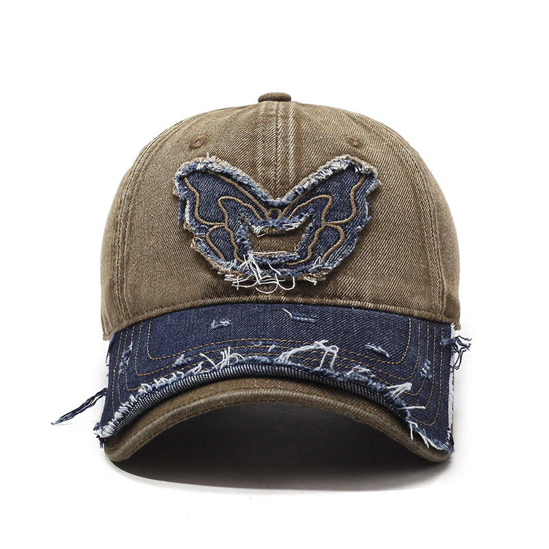 Retro Wings Denim Baseball Cap - Image 8