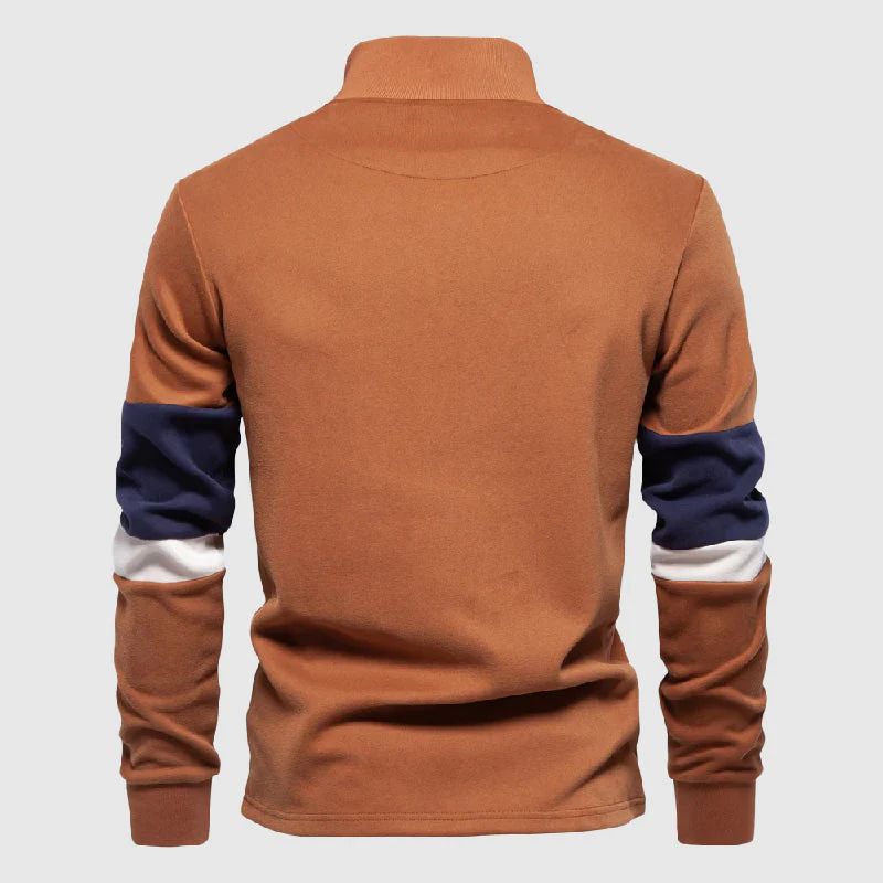 Roberto Russo Casual Patchwork Pullover - Image 5