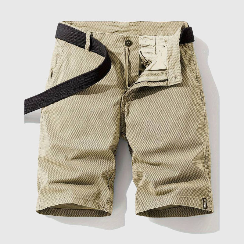 Roberto Russo Cotton Shorts with Textured Pattern - Image 2