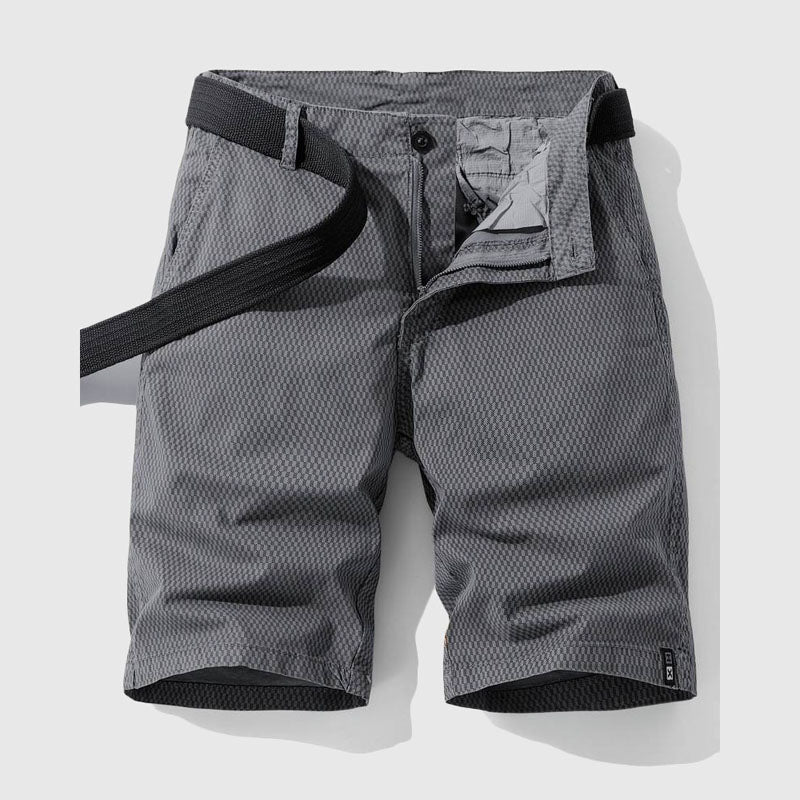 Roberto Russo Cotton Shorts with Textured Pattern - Image 3