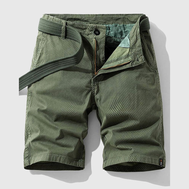 Roberto Russo Cotton Shorts with Textured Pattern - Image 4