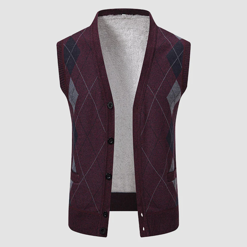 Roberto Russo Diamond Knitted Vest - Image 2