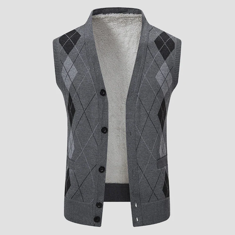 Roberto Russo Diamond Knitted Vest - Image 4