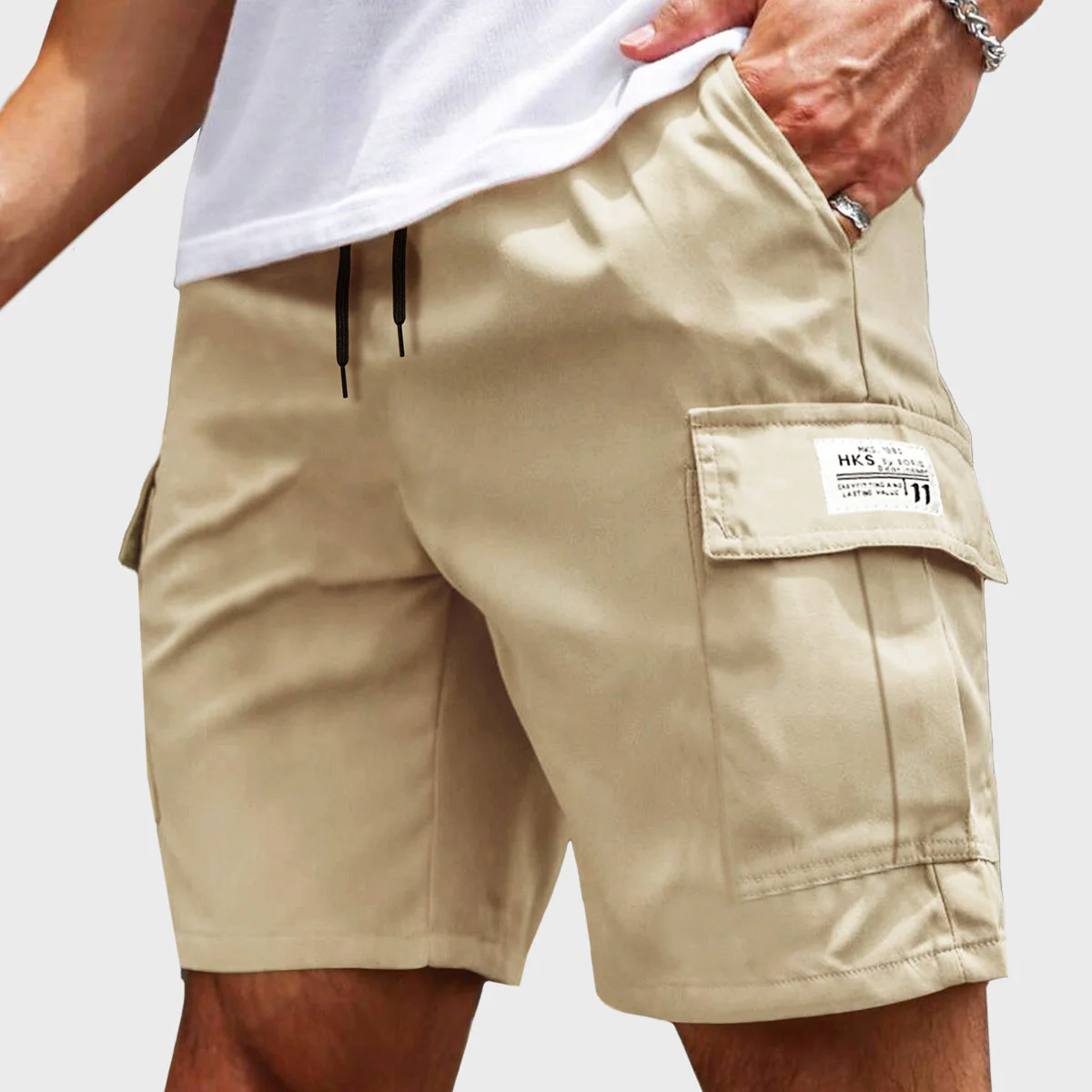 Roberto Russo Drawstring Cargo Shorts - Image 2