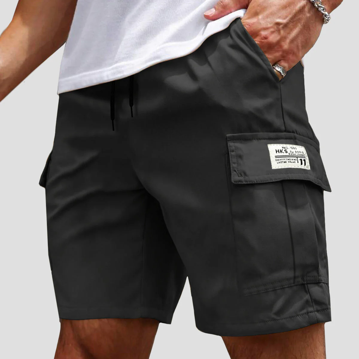 Roberto Russo Drawstring Cargo Shorts - Image 3