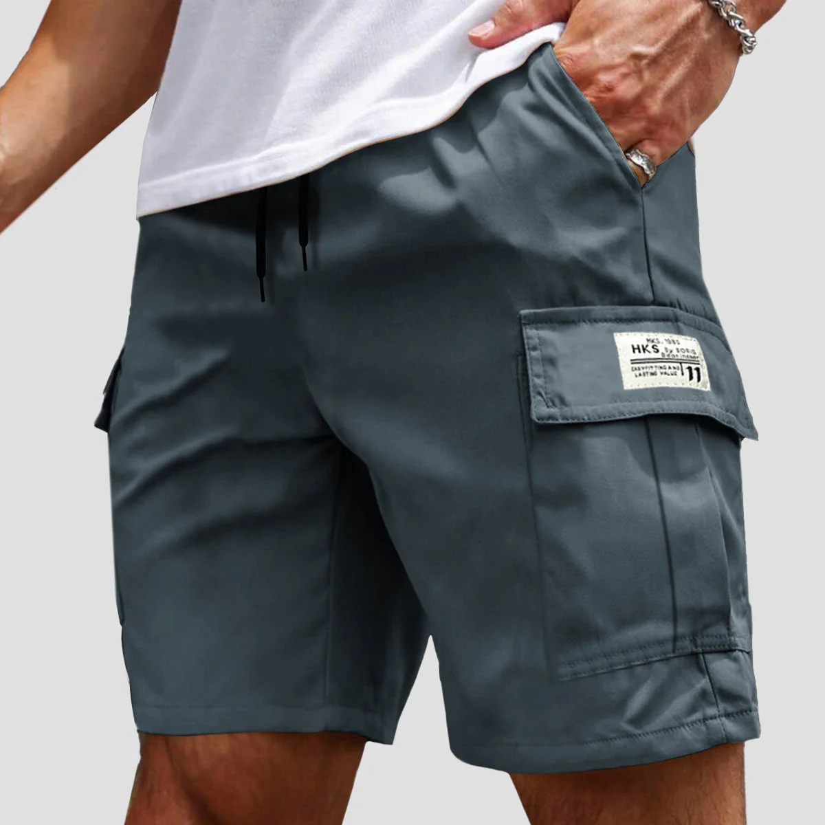 Roberto Russo Drawstring Cargo Shorts - Image 4