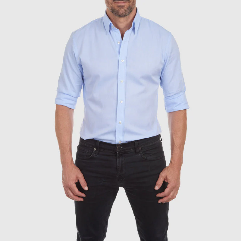 Roberto Russo Fitted Shirt with Integrated Zipper - Image 2