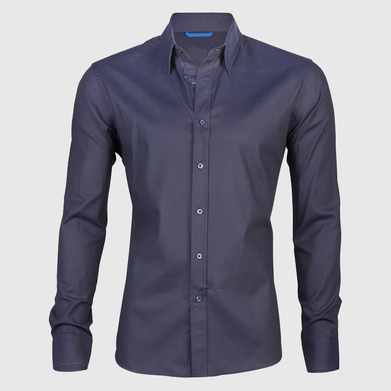 Roberto Russo Fitted Shirt with Integrated Zipper - Image 3