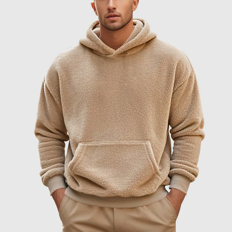 Roberto Russo Fleece Hooded Pullover - Image 2