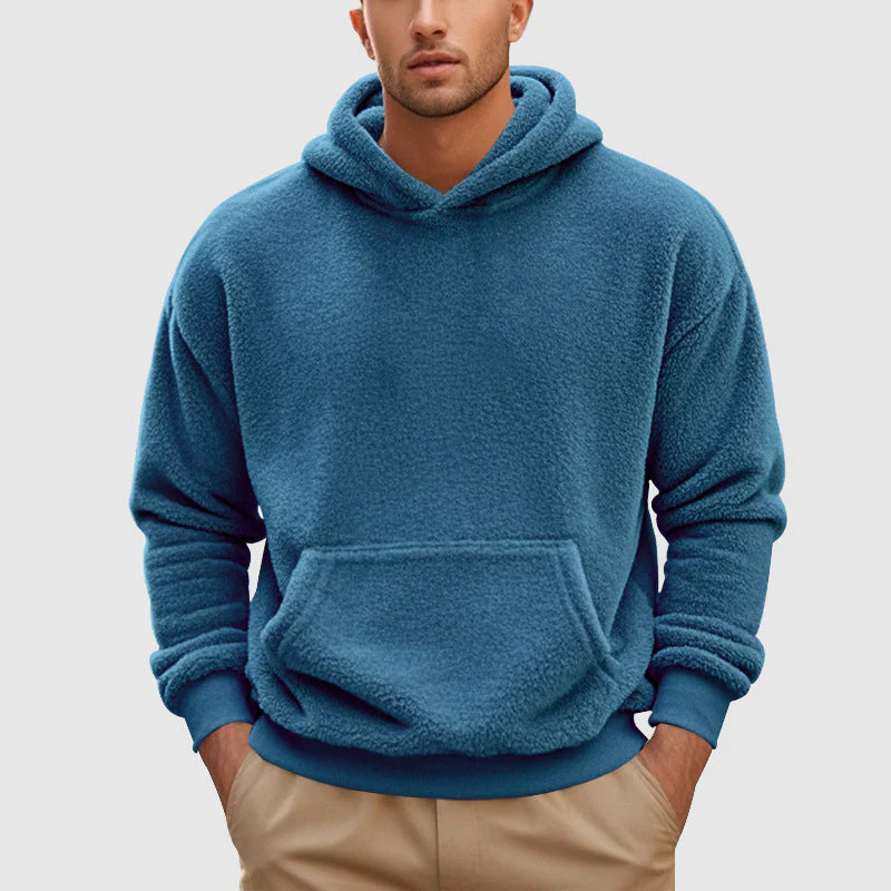 Roberto Russo Fleece Hooded Pullover - Image 3