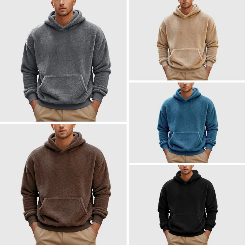 Roberto Russo Fleece Hooded Pullover - Image 6