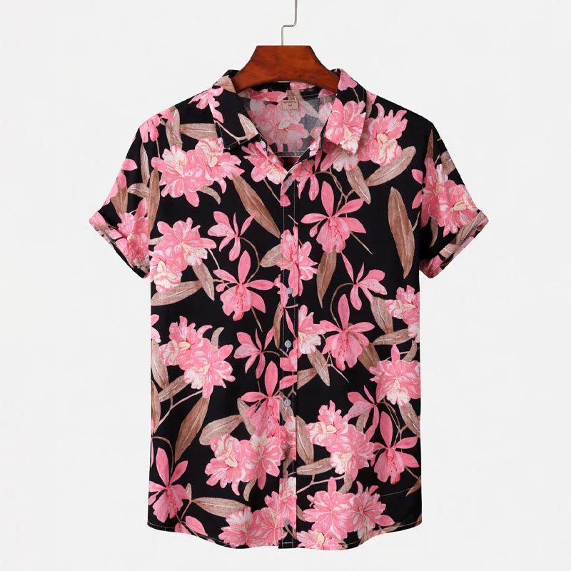 Roberto Russo Floral Pattern Shirt with Short Sleeves - Image 2
