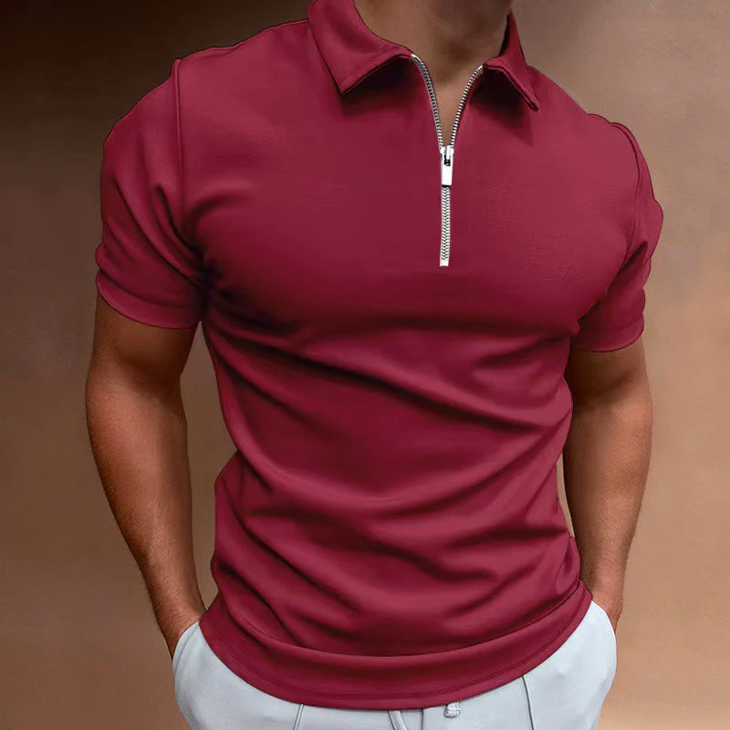 Roberto Russo Half-Zip Short Sleeve Polo - Image 2