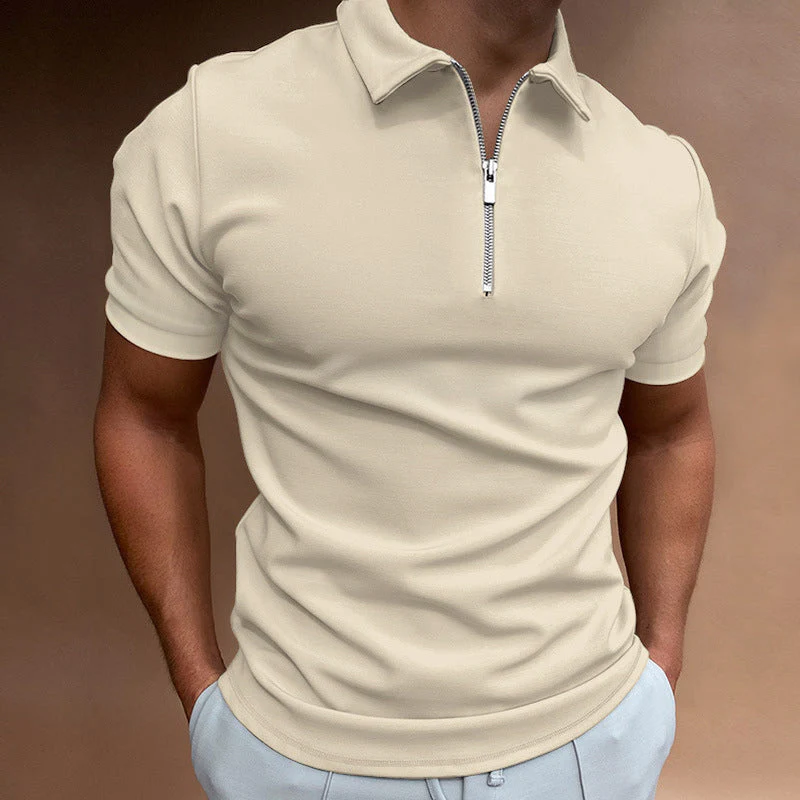 Roberto Russo Half-Zip Short Sleeve Polo - Image 5