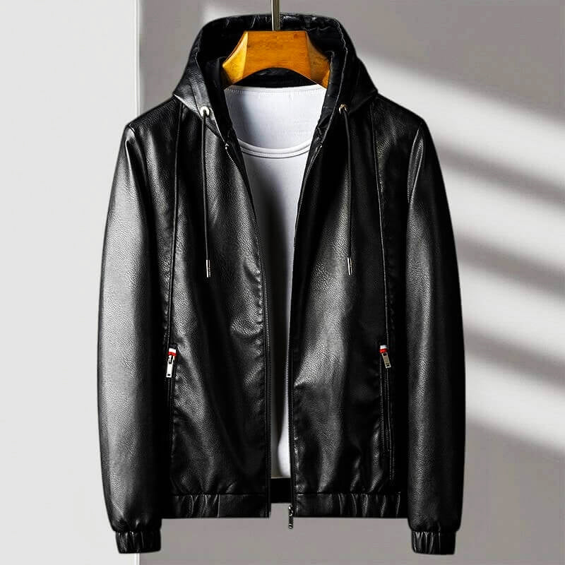 Roberto Russo Hooded Leather Jacket - Image 3