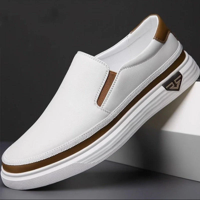 Roberto Russo Leather Low-Top Slip-On Shoes - Image 2