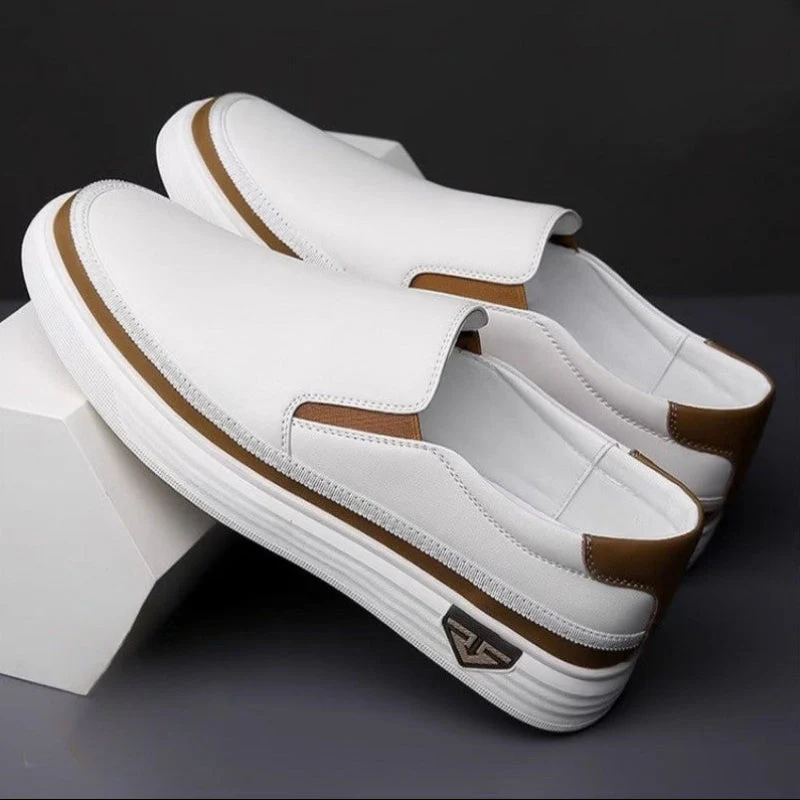 Roberto Russo Leather Low-Top Slip-On Shoes - Image 3