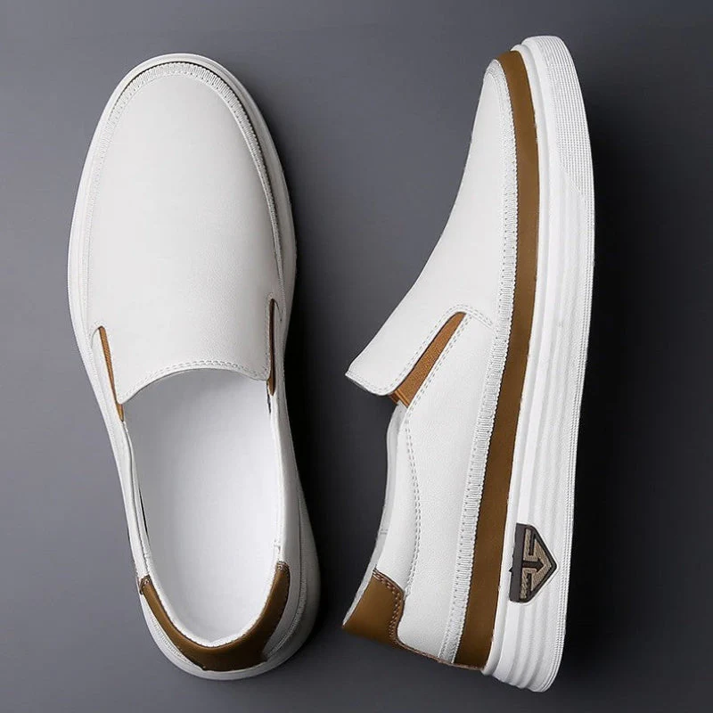 Roberto Russo Leather Low-Top Slip-On Shoes - Image 4