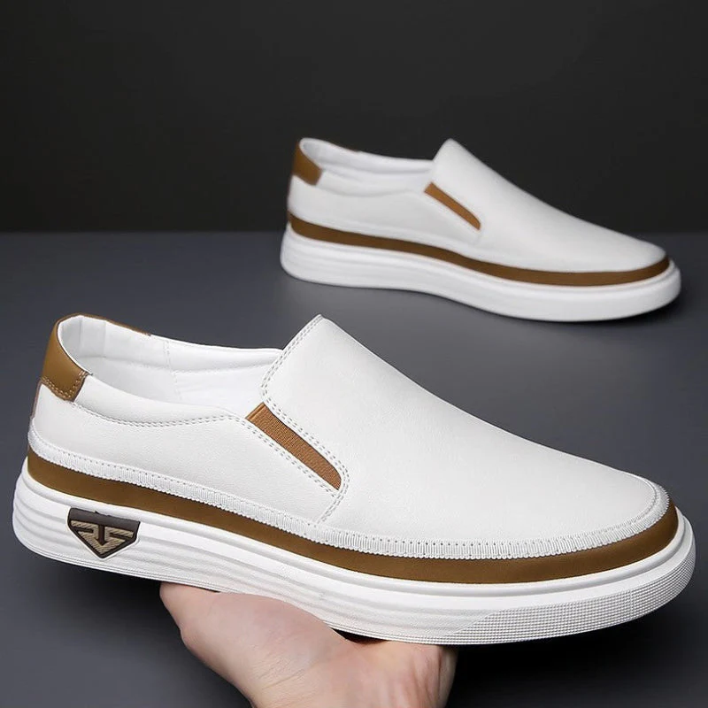 Roberto Russo Leather Low-Top Slip-On Shoes - Image 5