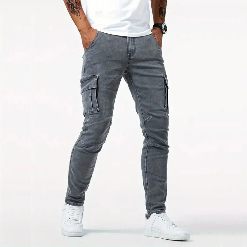 Roberto Russo Slim Fit Cargo Jeans - Image 3