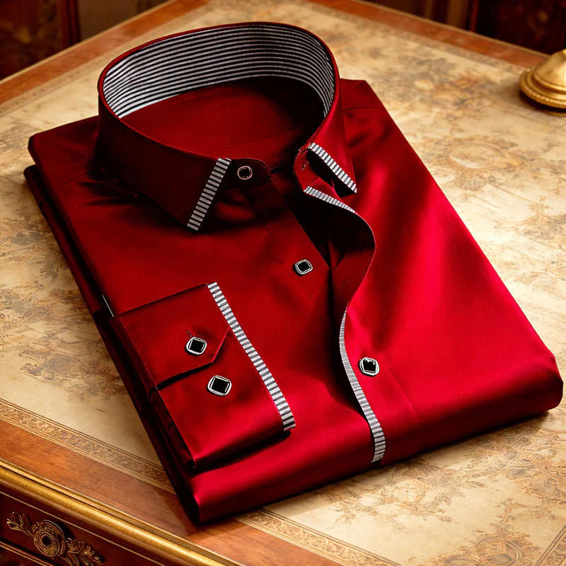 Roberto Russo Smooth Finish Button-Up Shirt - Image 2