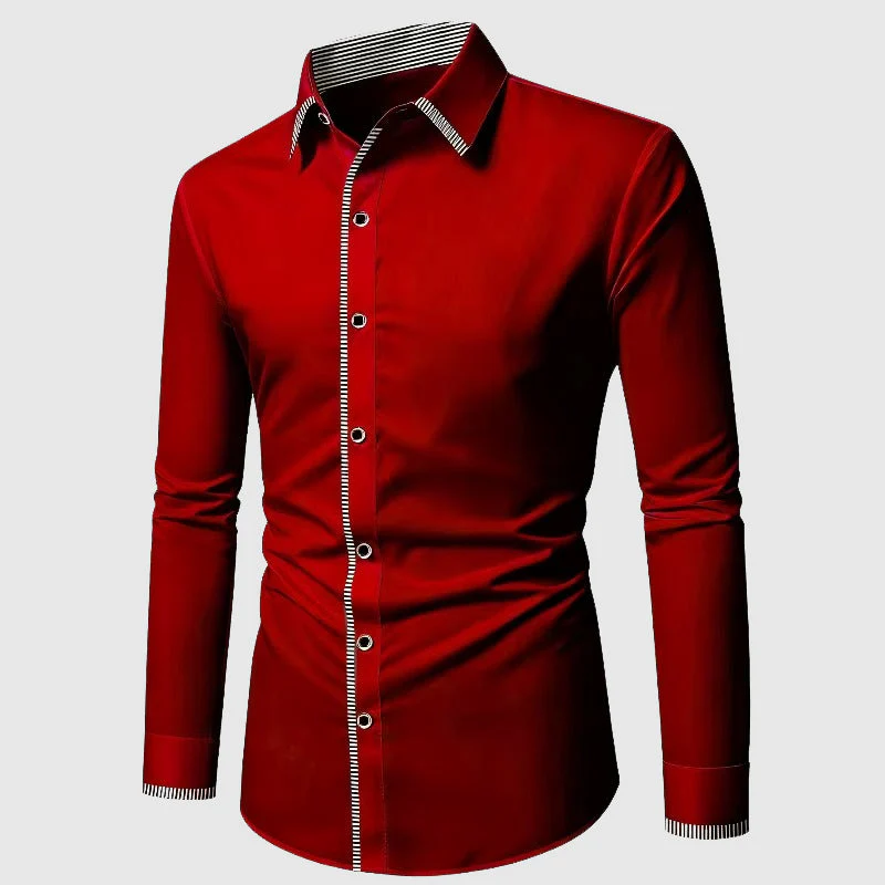 Roberto Russo Smooth Finish Button-Up Shirt - Image 4