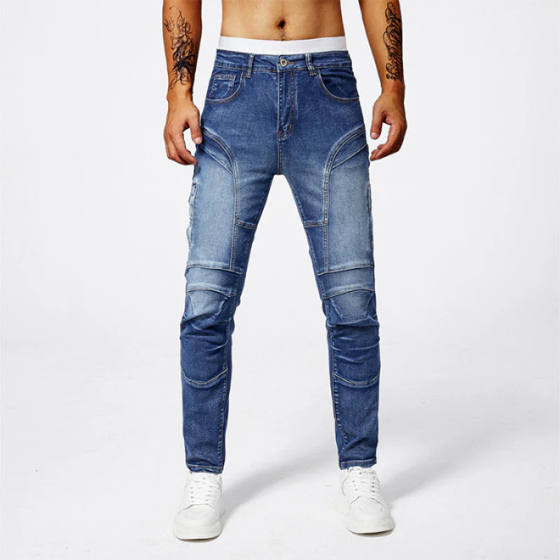 Roberto Russo Stretch Biker-Style Jeans - Image 2