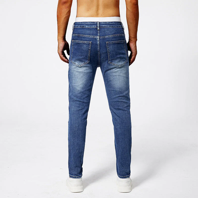 Roberto Russo Stretch Biker-Style Jeans - Image 6