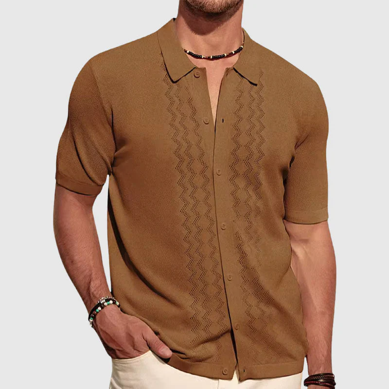 Roberto Russo Summer Knitted Shirt - Image 2
