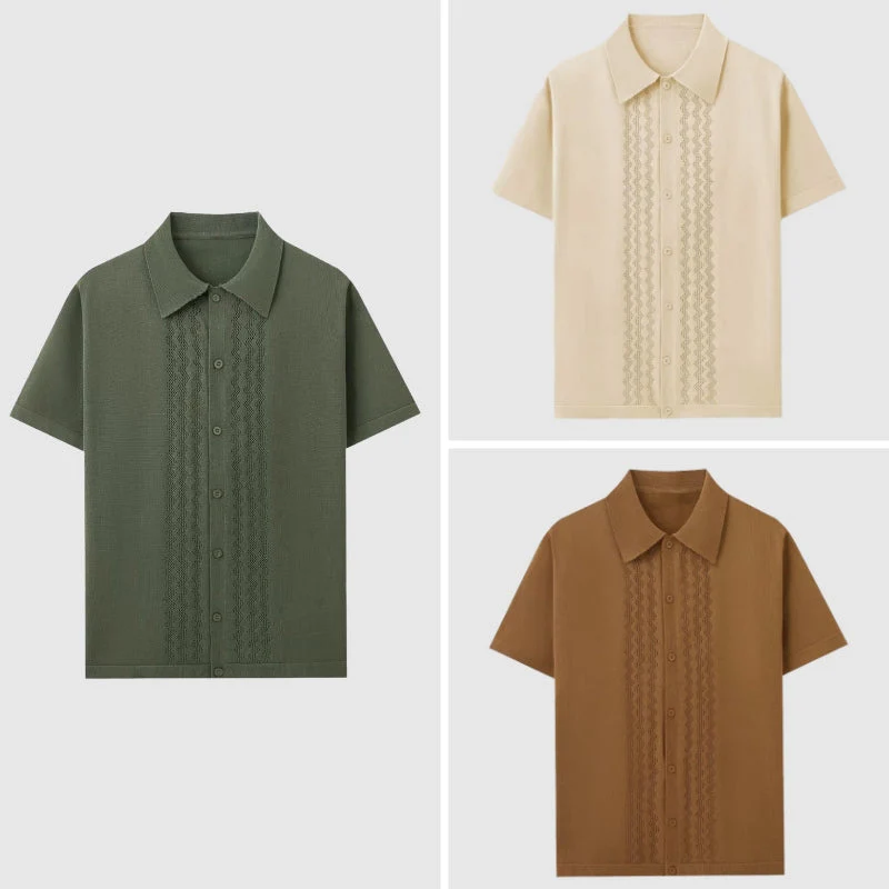 Roberto Russo Summer Knitted Shirt - Image 4