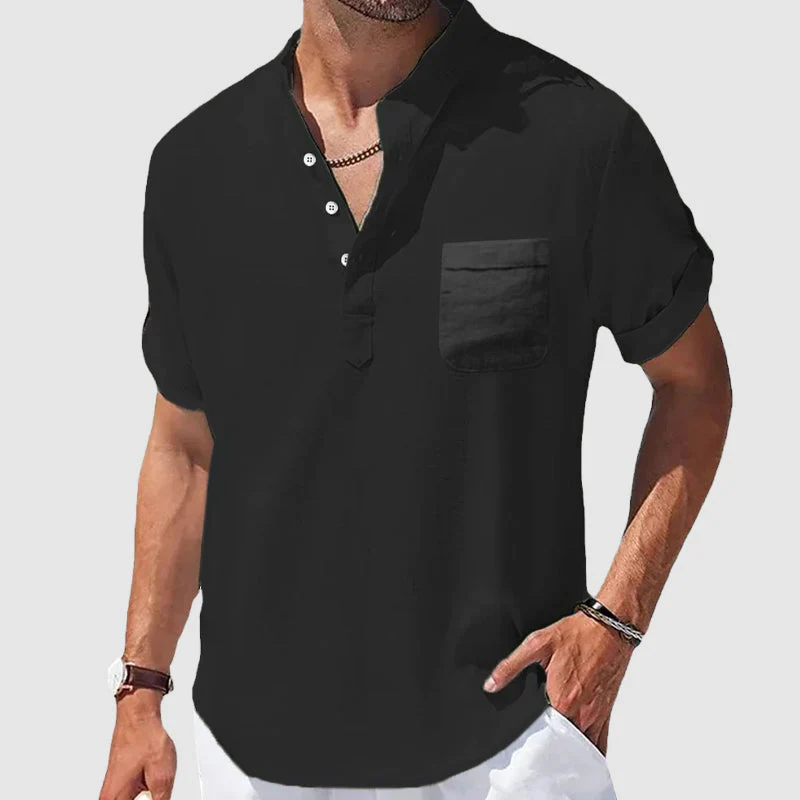 Roberto Russo Sunwalk Henley Shirt - Image 5