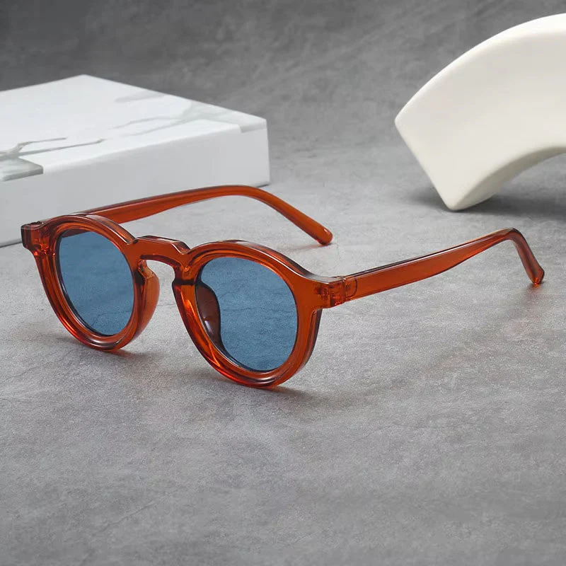 Round Frame Sunglasses with Color-Tinted Lenses - Image 6