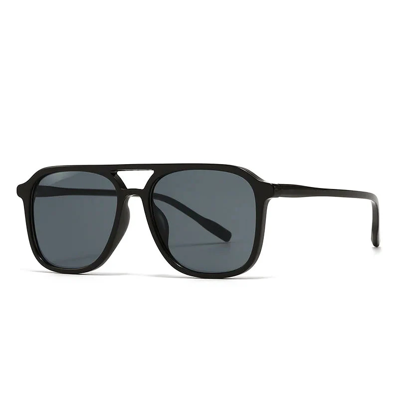 Soft Square Sunglasses with Double Bridge - Image 2