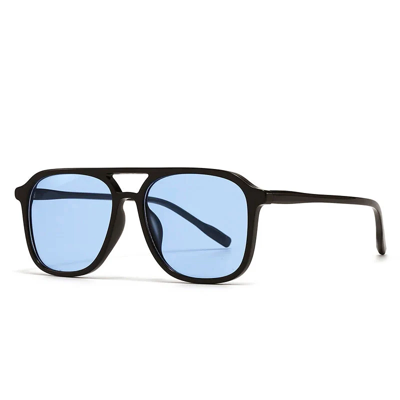 Soft Square Sunglasses with Double Bridge - Image 4
