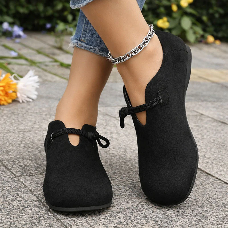 Sofia Amoretti Ballet Flats with Tie-Front Accent - Image 3
