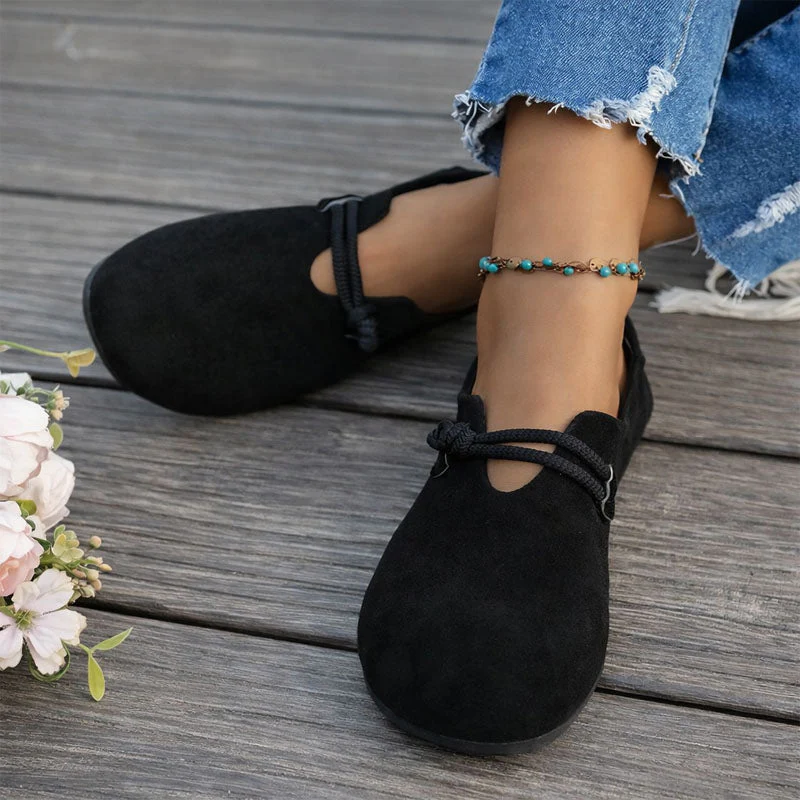 Sofia Amoretti Ballet Flats with Tie-Front Accent - Image 4