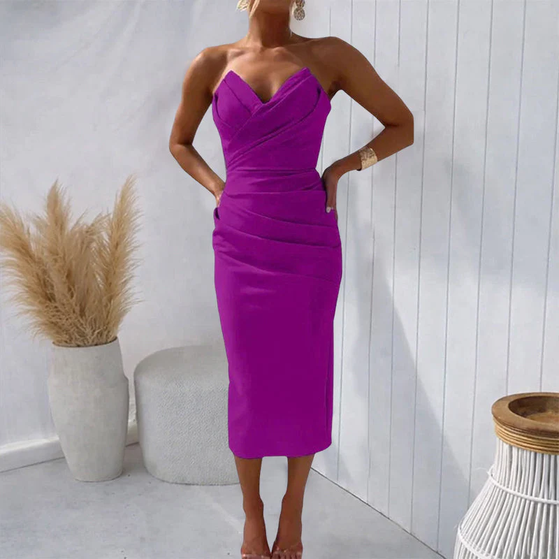 Sofia Amoretti Bodycon Midi Dress - Image 4
