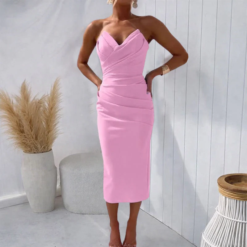 Sofia Amoretti Bodycon Midi Dress - Image 5