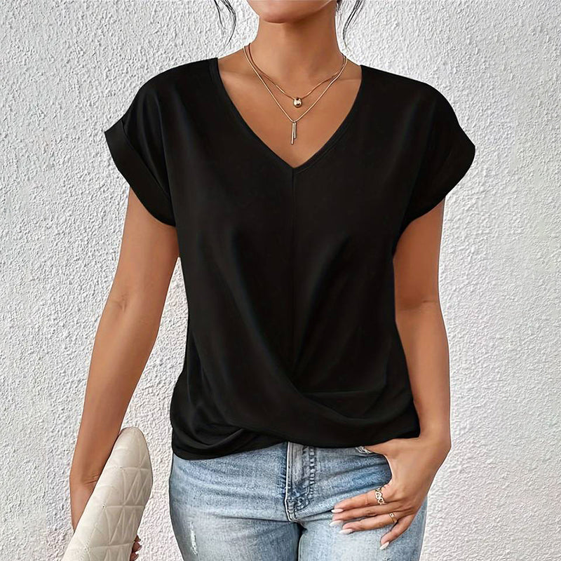 Sofia Amoretti Casual Top with Draped Front - Image 3
