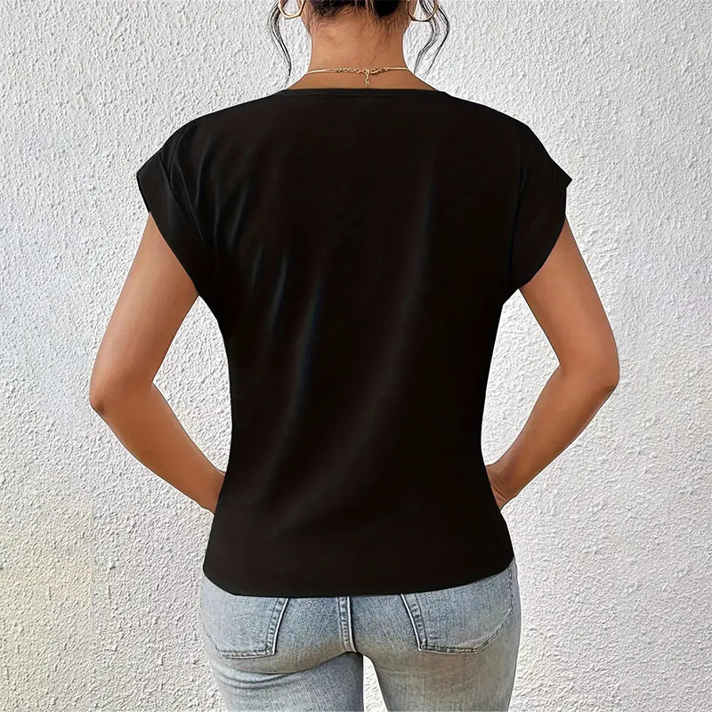 Sofia Amoretti Casual Top with Draped Front - Image 6