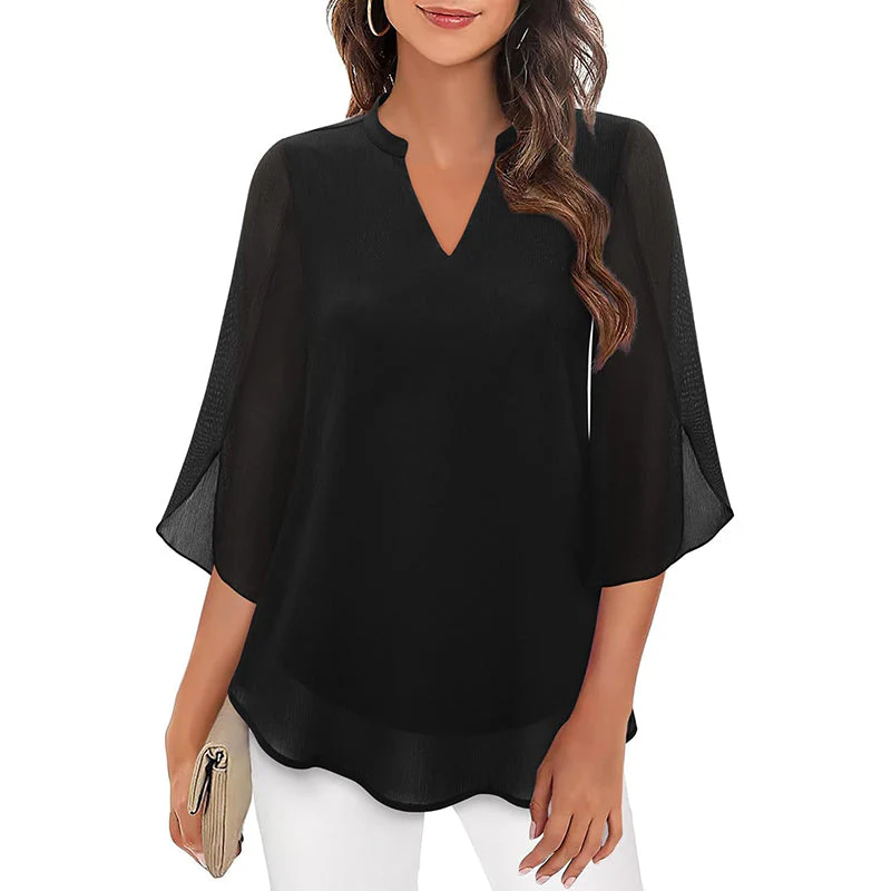 Sofia Amoretti Chiffon Flowing Blouse - Image 3