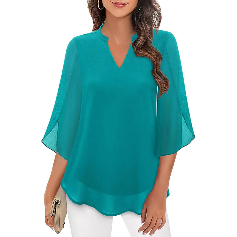 Sofia Amoretti Chiffon Flowing Blouse - Image 4