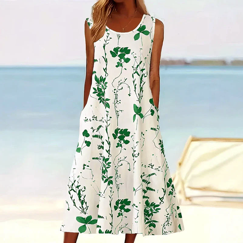 Sofia Amoretti Floral Sleeveless Midi Dress - Image 3