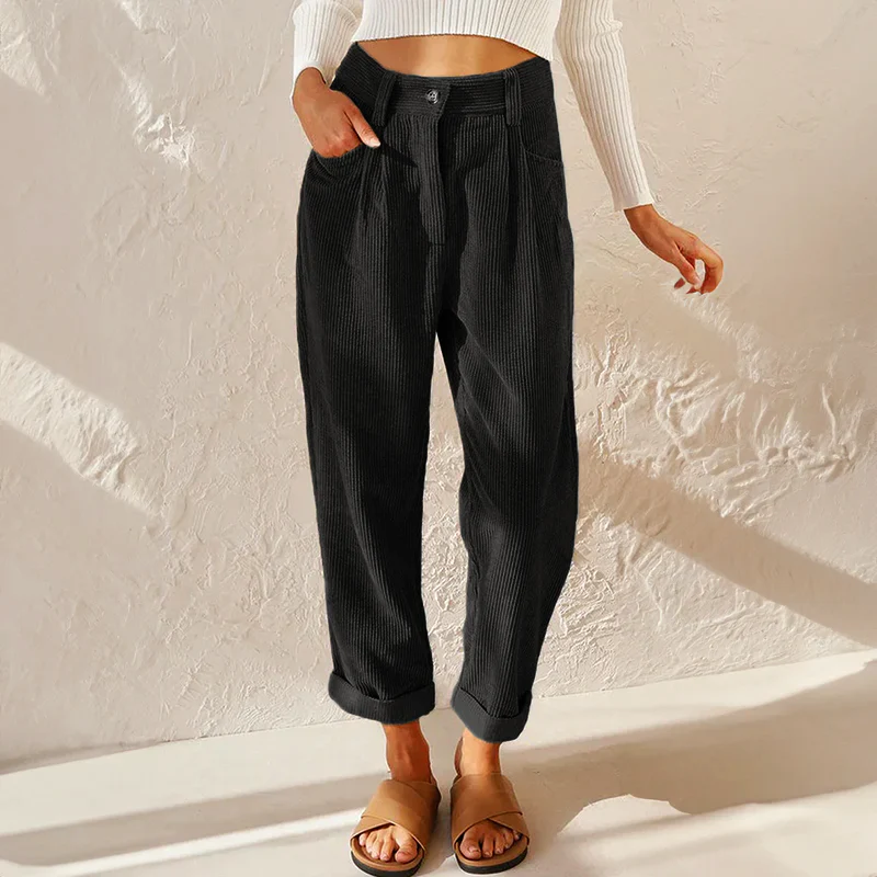 Sofia Amoretti High-Waist Corduroy Pants - Image 5