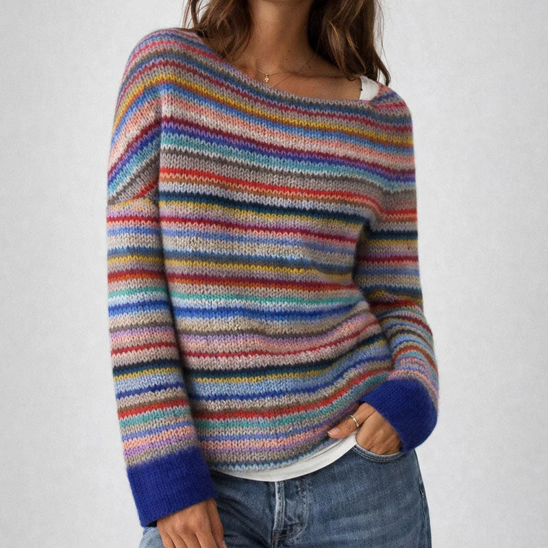 Sofia Amoretti Multicolor Striped Knit Sweater - Image 2