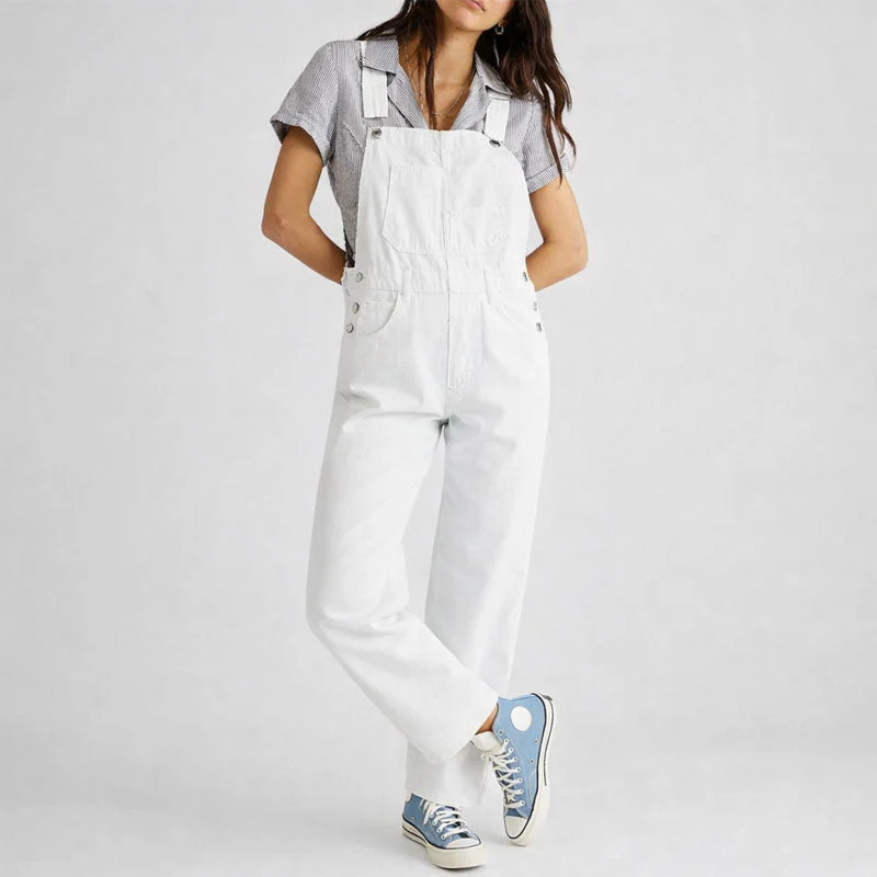 Sofia Amoretti Straight-Leg Denim Overalls - Image 3